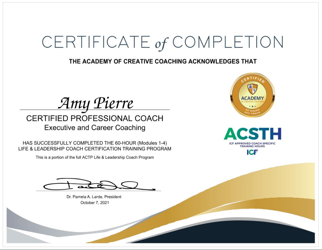 Certified Life & Leadership Coach